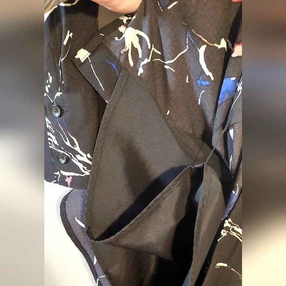 Reitman's Willow & Thread Women's Button-Down Tie Front Blouse Dress EUC Size 8 - Picture 11 of 13